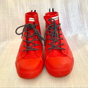 Target x Hunter Red Waterproof Rain Sneakers